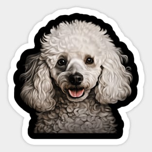 Cute Poodle Lovers Dogs Poodle Sticker